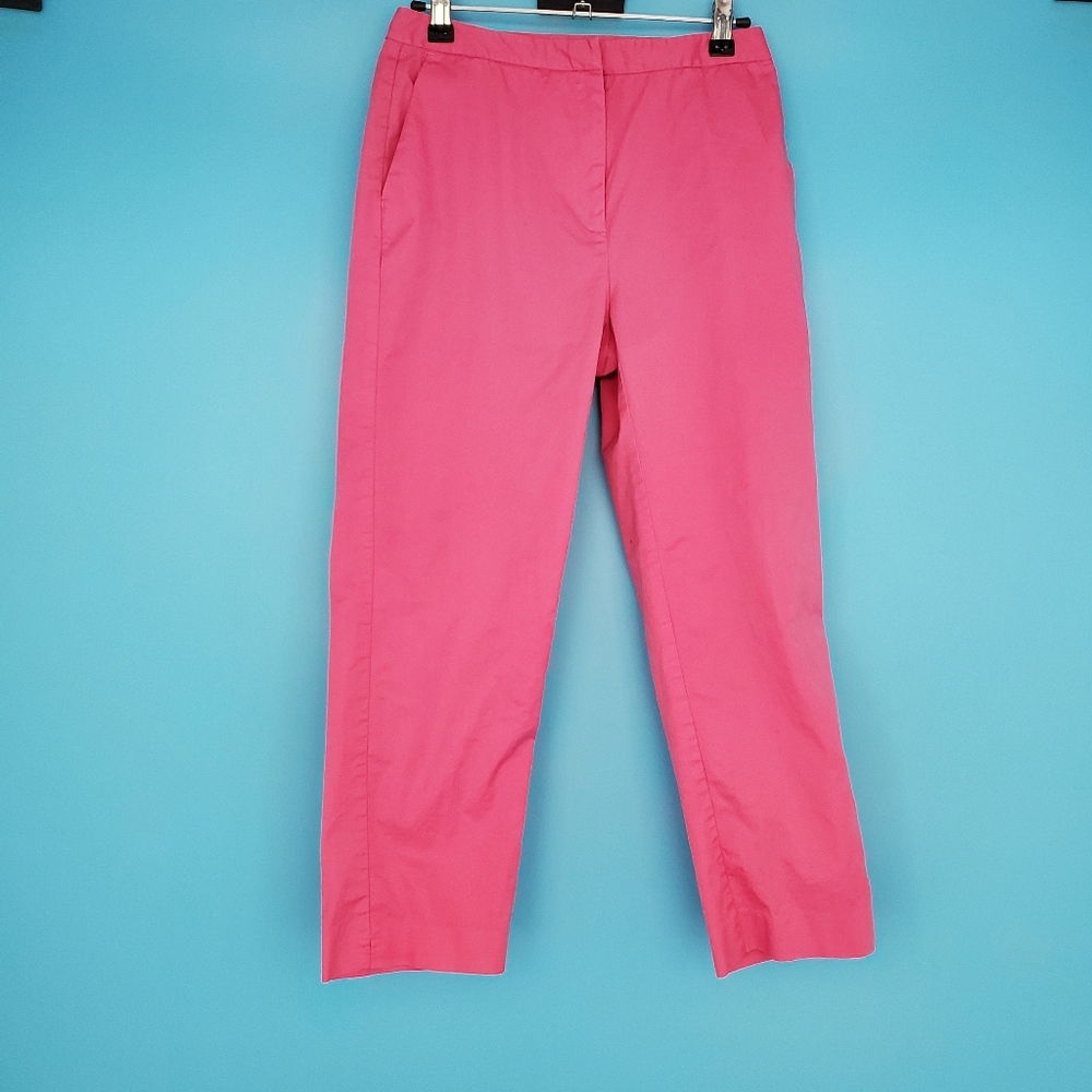 Disney Golf Collection Trousers Size 2 Cropped Mid Rise Pink